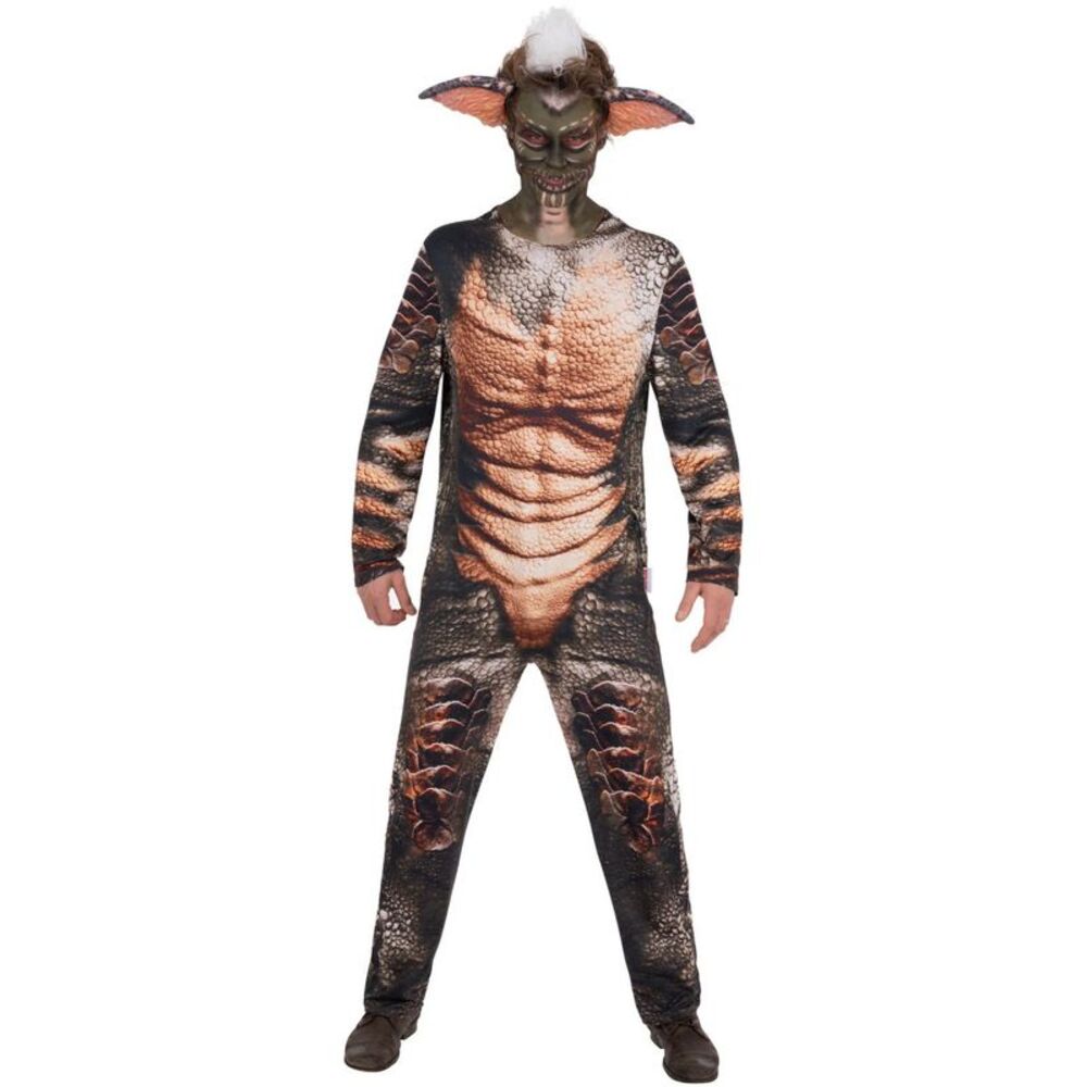 Smiffys Unisex Adult Gremlins Stripes Costume / Green